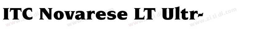 ITC Novarese LT Ultr字体转换